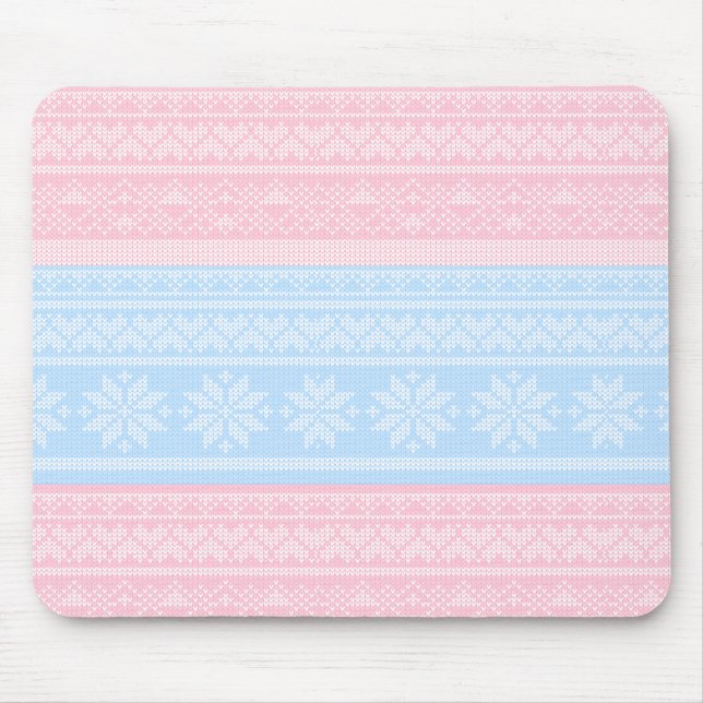 Mousepad Suéter de Natal Tecido de Inverno Presente de Féri (Frente)