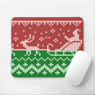 Mousepad Suéter nojento, trenó e renas do Papai Noel