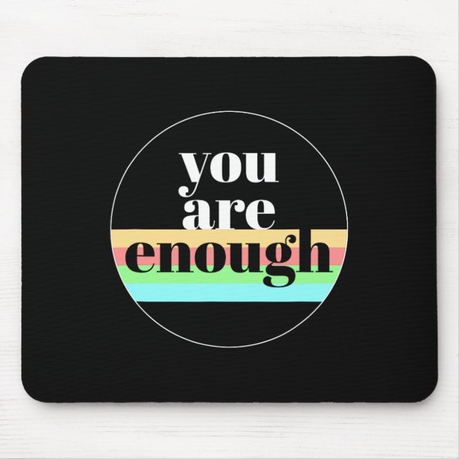 Mousepad Suficiente Citação Para A Consciência Mental Da Sa (Frente)