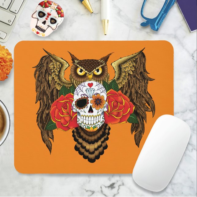 Mousepad Sugar Rosa Coruja (Criador carregado)