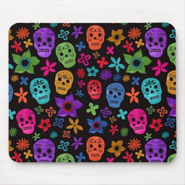 Mousepad Sugar Skull, Dia de los Muertos #22 (Frente)