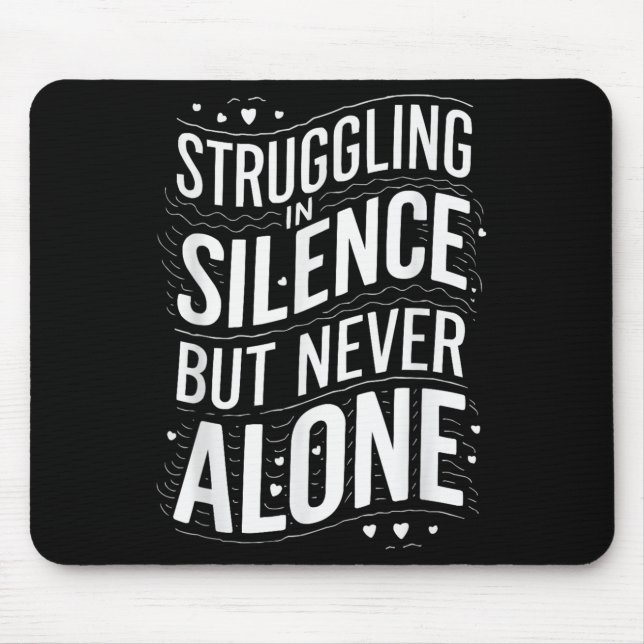 Mousepad Suicide Awareness Depression Anxiety Mental Health (Frente)