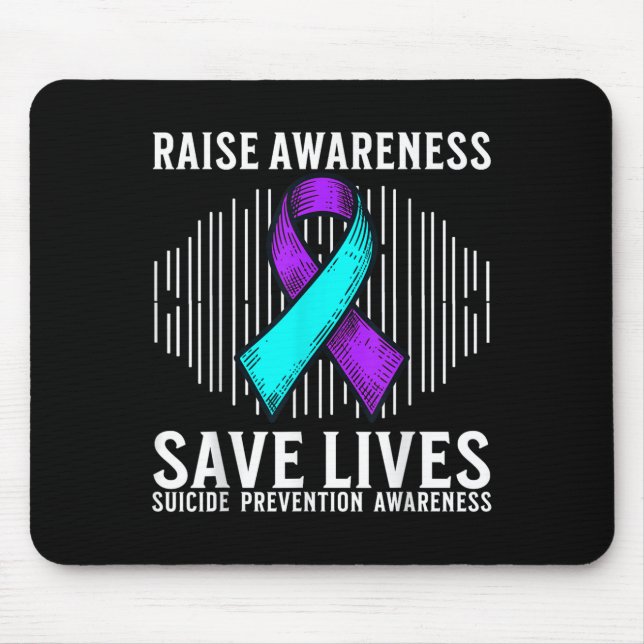 Mousepad Suicide Awareness Suprt Suicide Prevention Awarene (Frente)