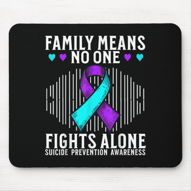Mousepad Suicide Awareness Suprt Suicide Prevention Awarene (Frente)
