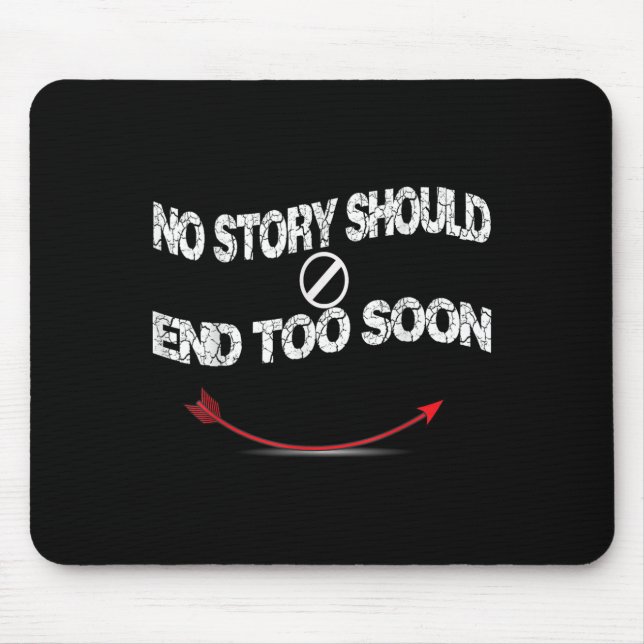 Mousepad Suicide Prevention Awareness ,no Story Should End  (Frente)
