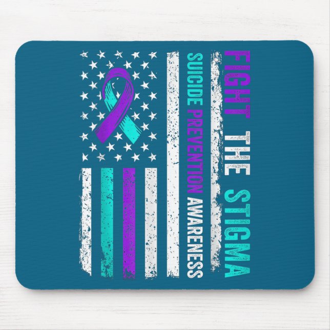 Mousepad Suicide Prevention Suprt Fight Stigma Suicide Awar (Frente)