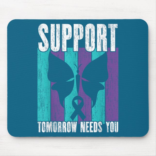 Mousepad Suicide Prevention Suprt Tomorrow _ I For Suprters (Frente)