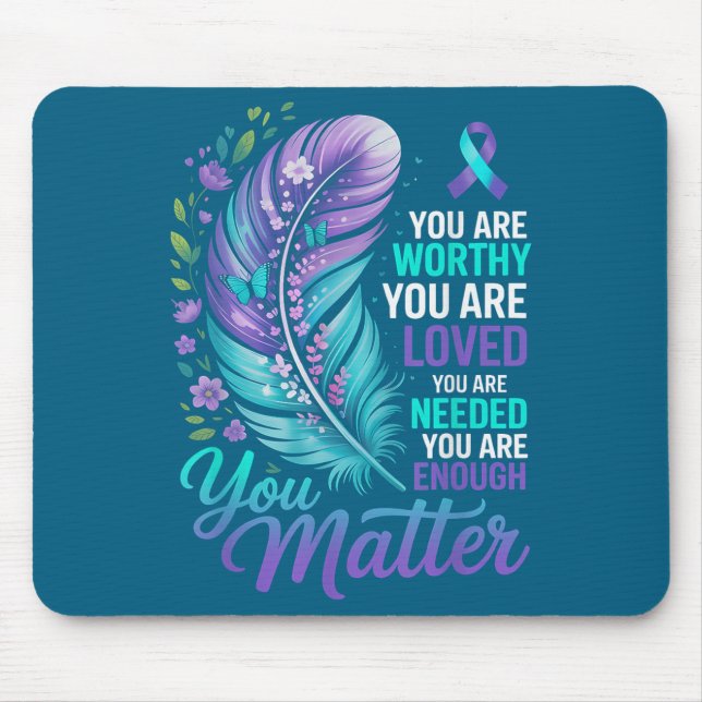 Mousepad Suicide Prevention You Mental Health Awareness Wom (Frente)