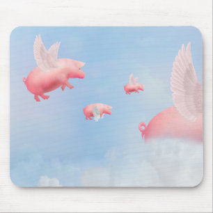 Mousepad Suínos voadores