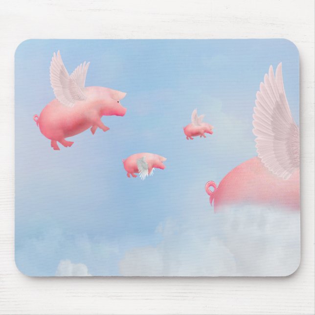Mousepad Suínos voadores (Frente)