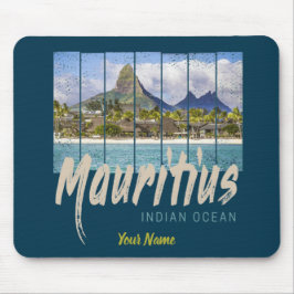 Mousepad Sumário da praia do Oceano Índico Maurício