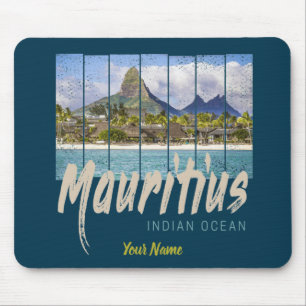 Mousepad Sumário da praia do Oceano Índico Maurício