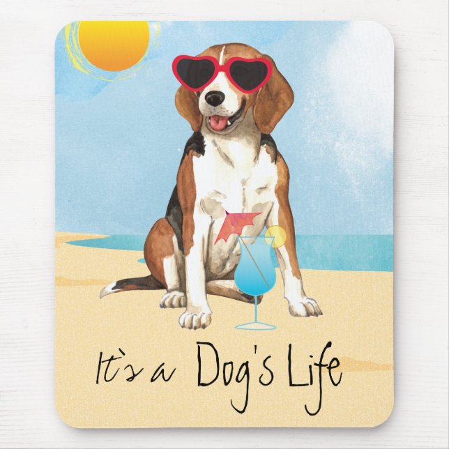 Mousepad Summer Beagle (Frente)