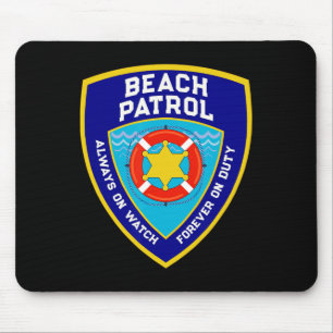 Mousepad Summer Funny Beach Patrol Ocean For ever On Duty L