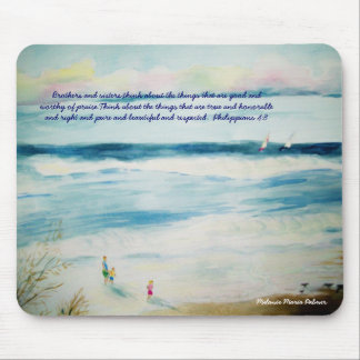 Mousepad summerbeachwatercolor, irmãos e irmãs, thi…
