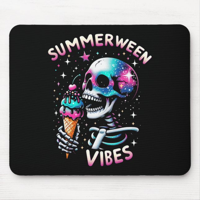 Mousepad Summerbetween Vibes Skeleton Sorvete Summer Hallow (Frente)