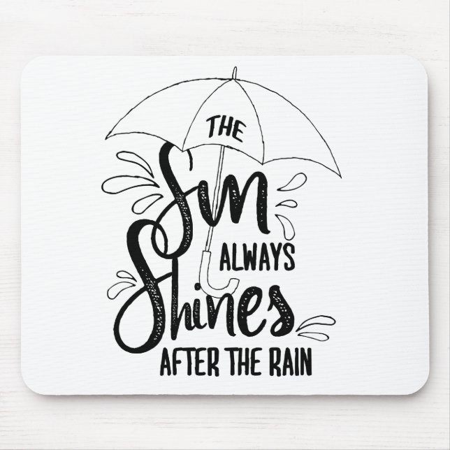 Mousepad Sun cita cotações de chuva positivas (Frente)
