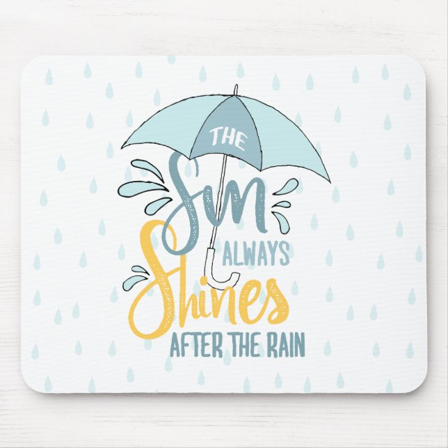 Mousepad Sun cita cotações de chuva positivas (Frente)