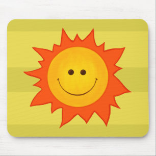 Mousepad Sun de sorriso feliz