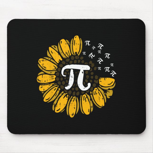Mousepad Sun-flower Pi Day Legal Matemática Símbolos Profes (Frente)