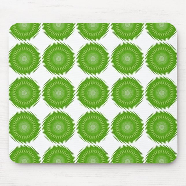 Mousepad Sun Mandala verde (Frente)