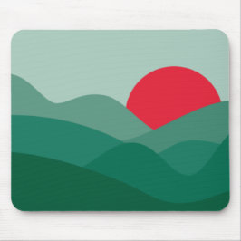 Mousepad Sun Sacramento Green minimalista