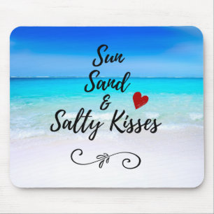 Mousepad Sun Sand e Salty Kisses Tropical Beach
