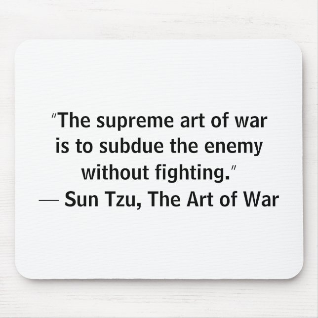 Mousepad Sun Tzu Art of War Without Fighting (Frente)