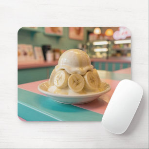 Mousepad Sundae de Banana de Resina Loja de Sorvete Retrô