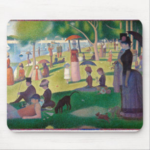 Mousepad Sunday on La Grande Jatte Seurat Painting
