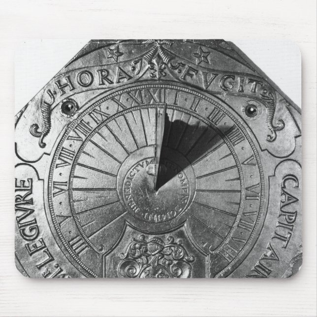 Mousepad Sundial portátil, do castelo 1756 de Sierk (Frente)