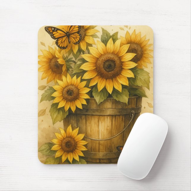Mousepad Sunflower Journal (Com mouse)