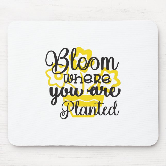 Mousepad Sunflower Lover | Onde Está Plantado (Frente)