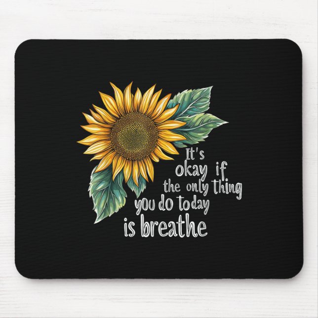 Mousepad Sunflower Suicide Awareness  (Frente)