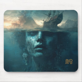 Mousepad Sunken Siren Ghost Ship Fantasy Art