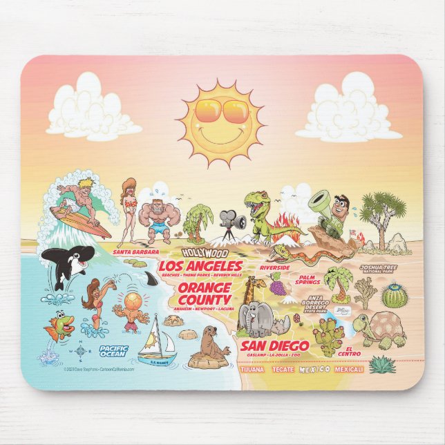 Mousepad Sunny SoCal (Frente)