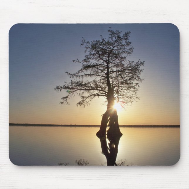 Mousepad Sunset Atrás de Árvore (Frente)