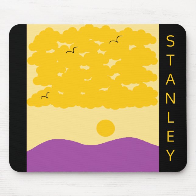 Mousepad Sunset Clouds o' Purple Hills: (Frente)