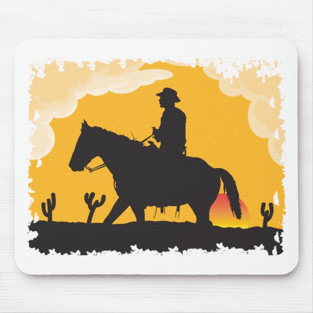 Mousepad Sunset Cowboy (Frente)