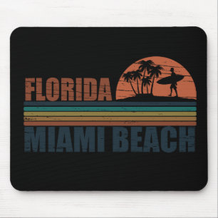 Mousepad Sunset de colheita da Flórida de Miami Beach