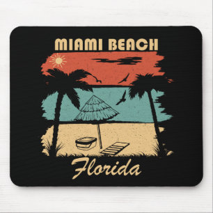 Mousepad Sunset de colheita da Flórida de Miami Beach