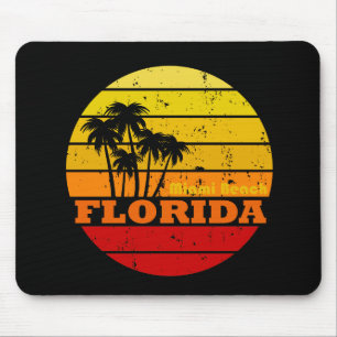 Mousepad Sunset de colheita da Flórida de Miami Beach