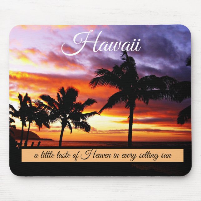 Mousepad Sunset de praia (Frente)