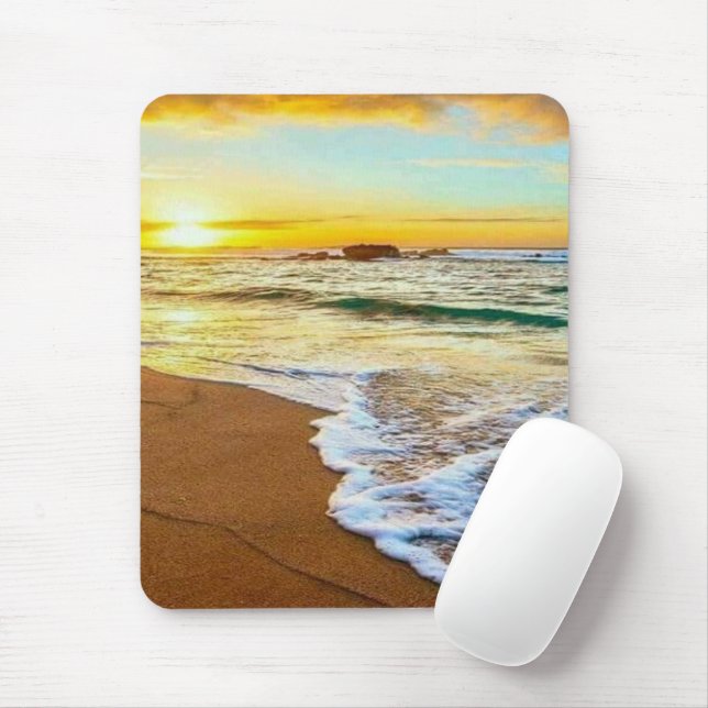 Mousepad Sunset de praia (Com mouse)