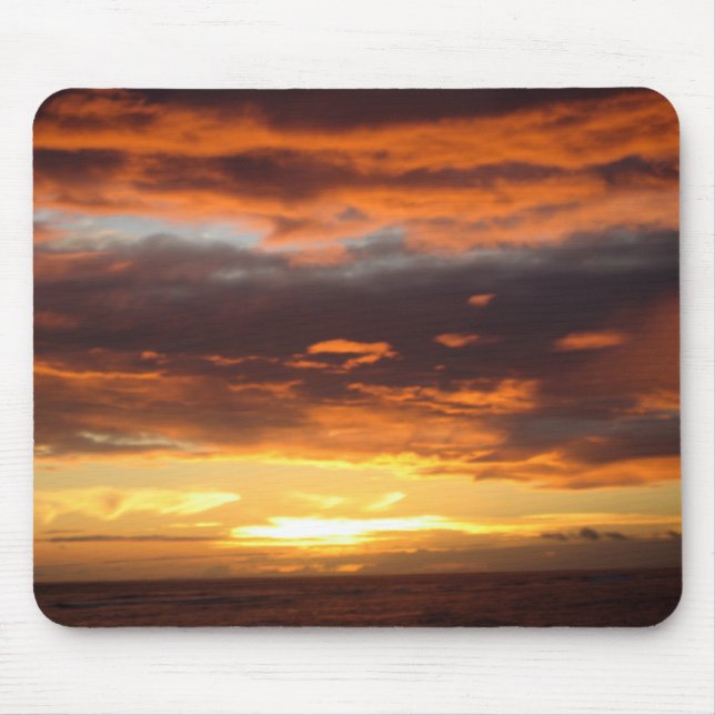 Mousepad Sunset Lahaina Maui Hawaii (Frente)