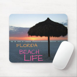 Mousepad Sunset na praia da Flórida Branca