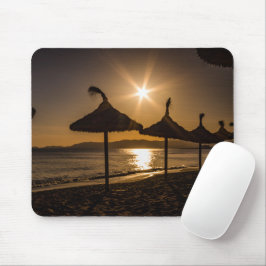 Mousepad Sunset na praia, Maiorca, Espanha