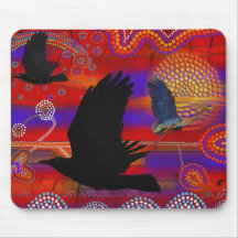 Sunset no lago Wendouree Arte aborígena australian