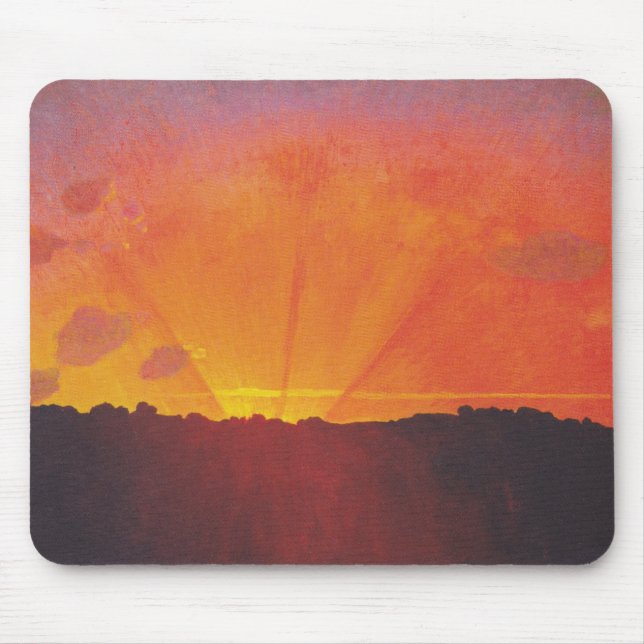Mousepad Sunset, Orange Sky (por Félix Vallotton) (Frente)
