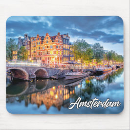 Mousepad Sunset Over Amsterdam, Países Baixos